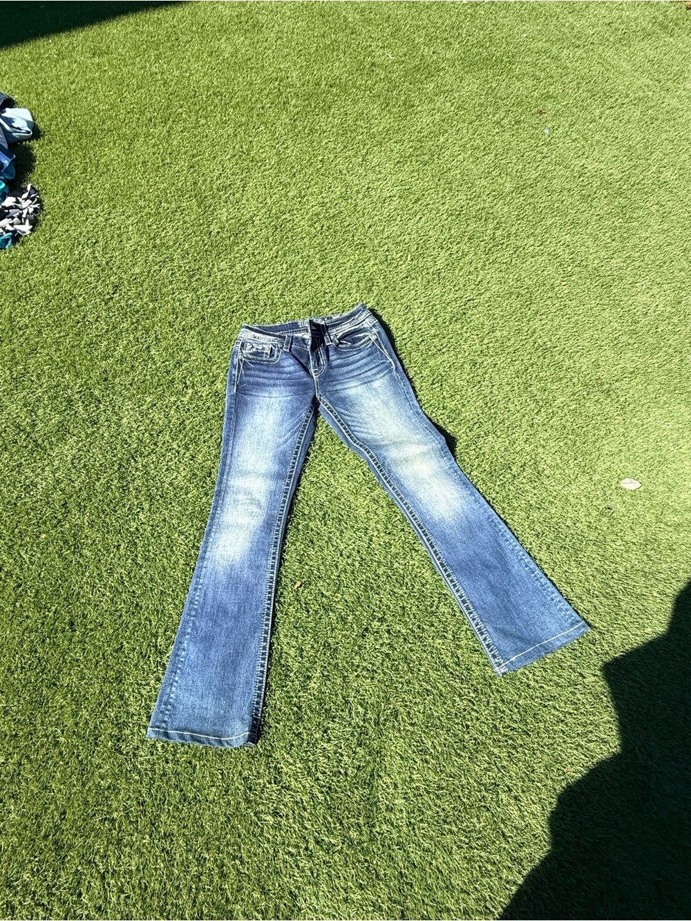Miss Me Women's Light Blue Flare Jeans